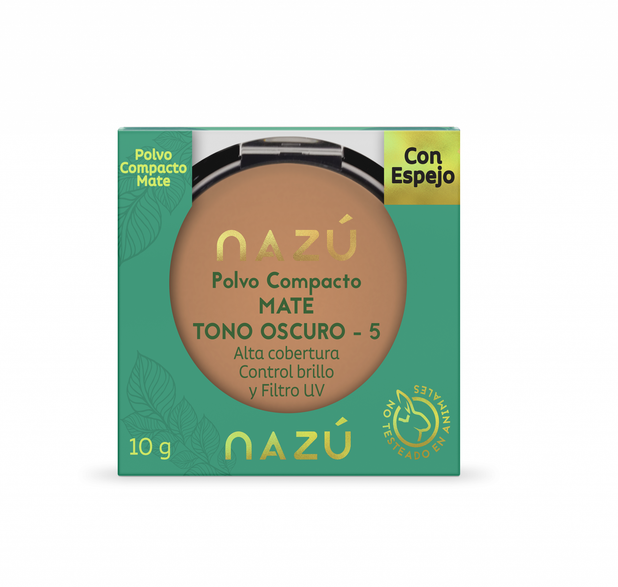 POLVO COMPACTO NAZÚ OSCURO X 10 G Nazú